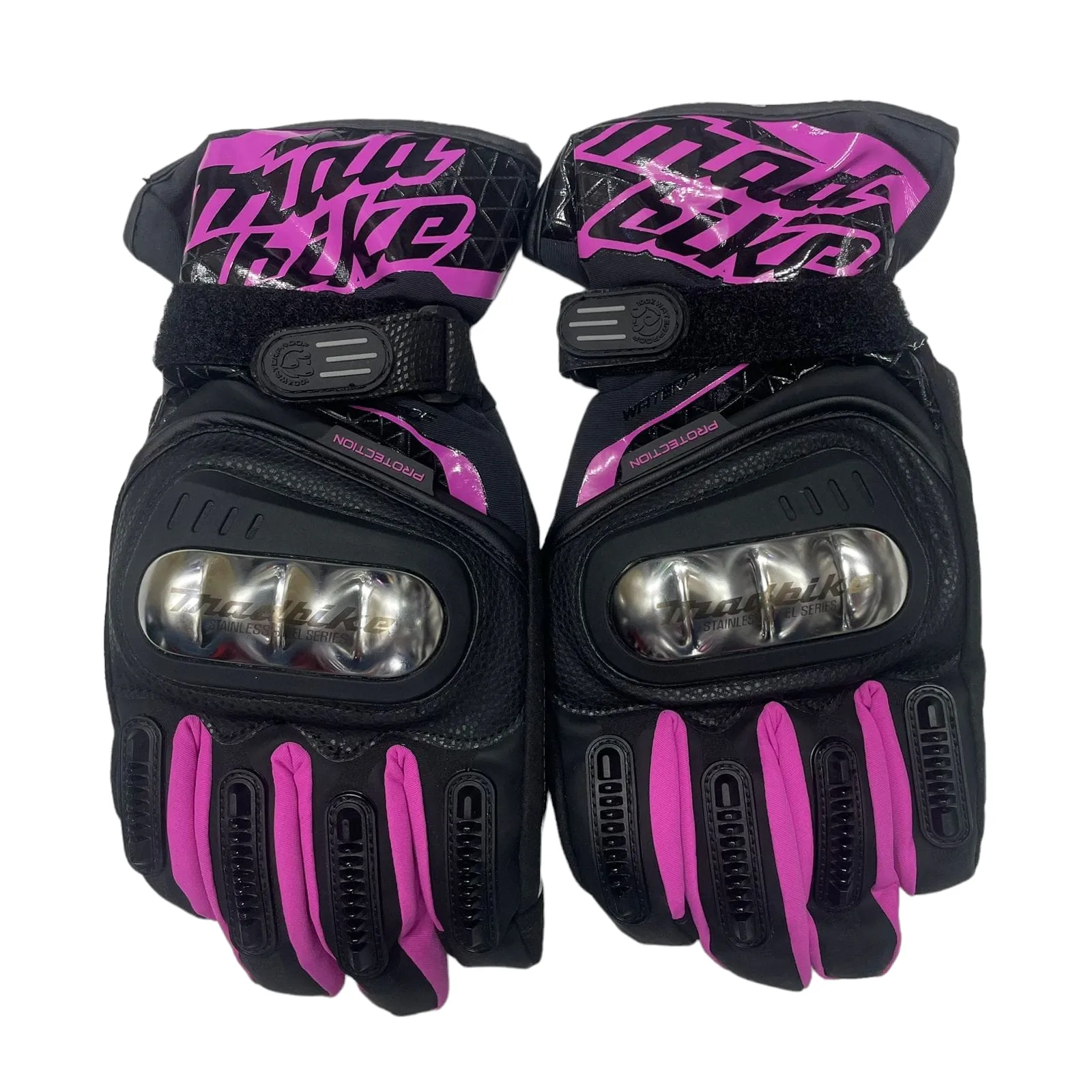 Guante Madbike Termico Metalico  100% Impermeable Fucsia